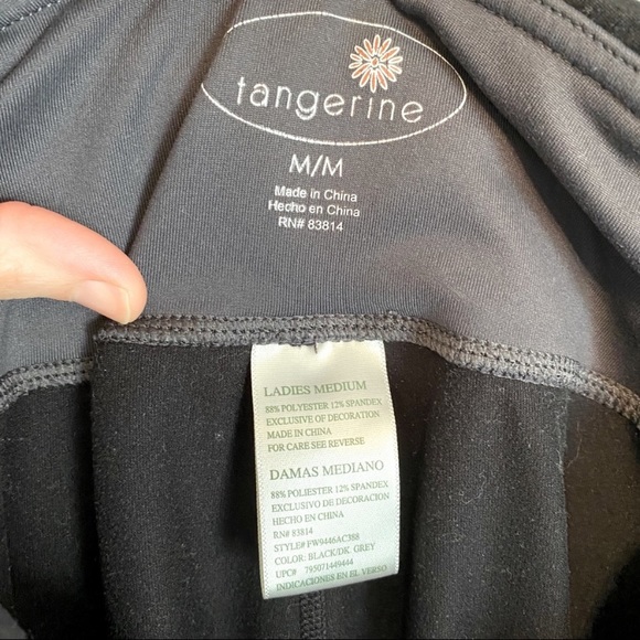 3 Tangerine Black Leggings - All size M - Picture 8 of 12